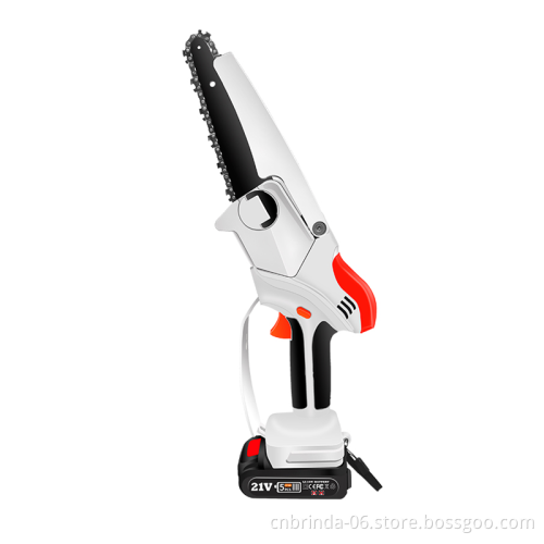 6 Inch Mini Cordless Chainsaw Cordless Handheld Chainsaw for Wood Cutting Garden Pruning with 21V Lithium Battery
